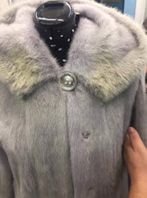 Реставрация норковой шубы — до