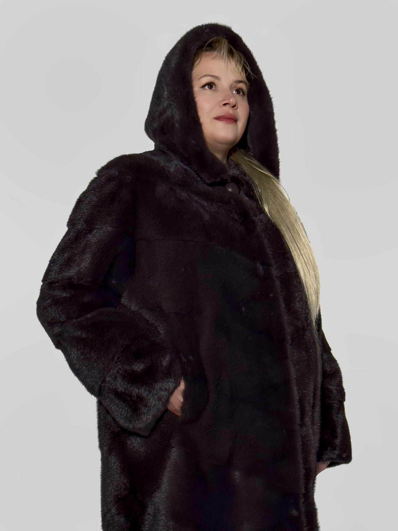 Шуба из скандинавской норки