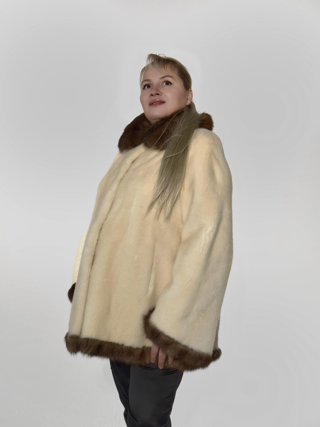 Шуба из скандинавской норки