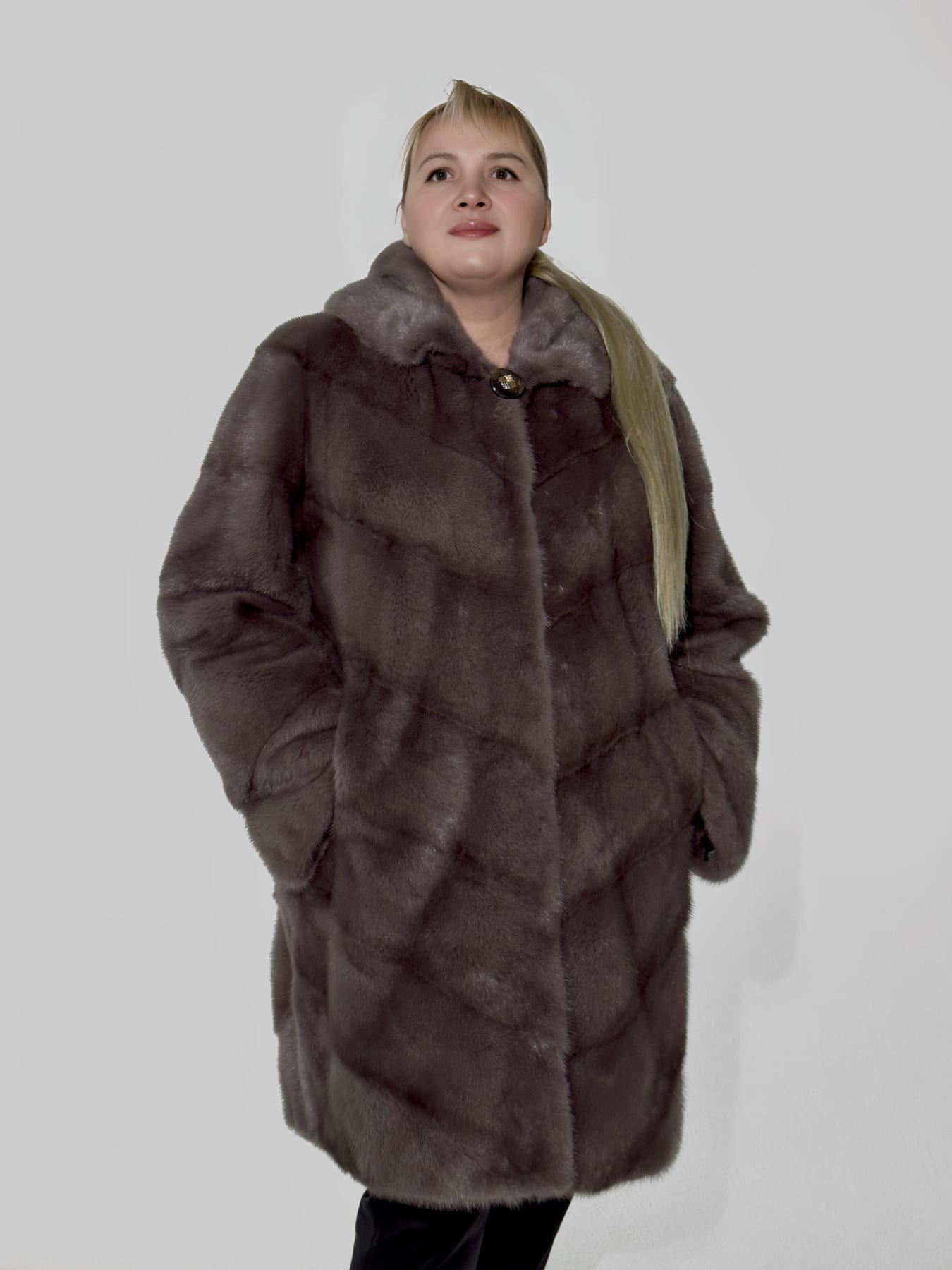 Шуба из скандинавской норки