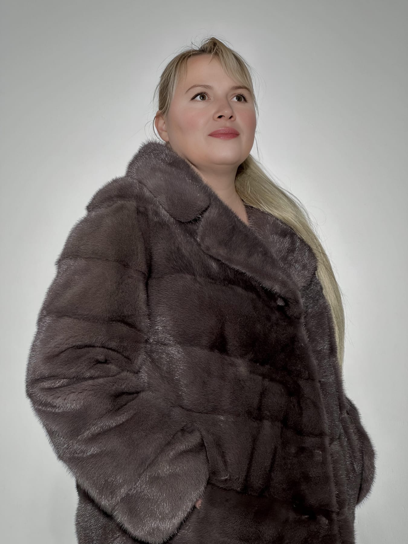 Шуба из скандинавской норки