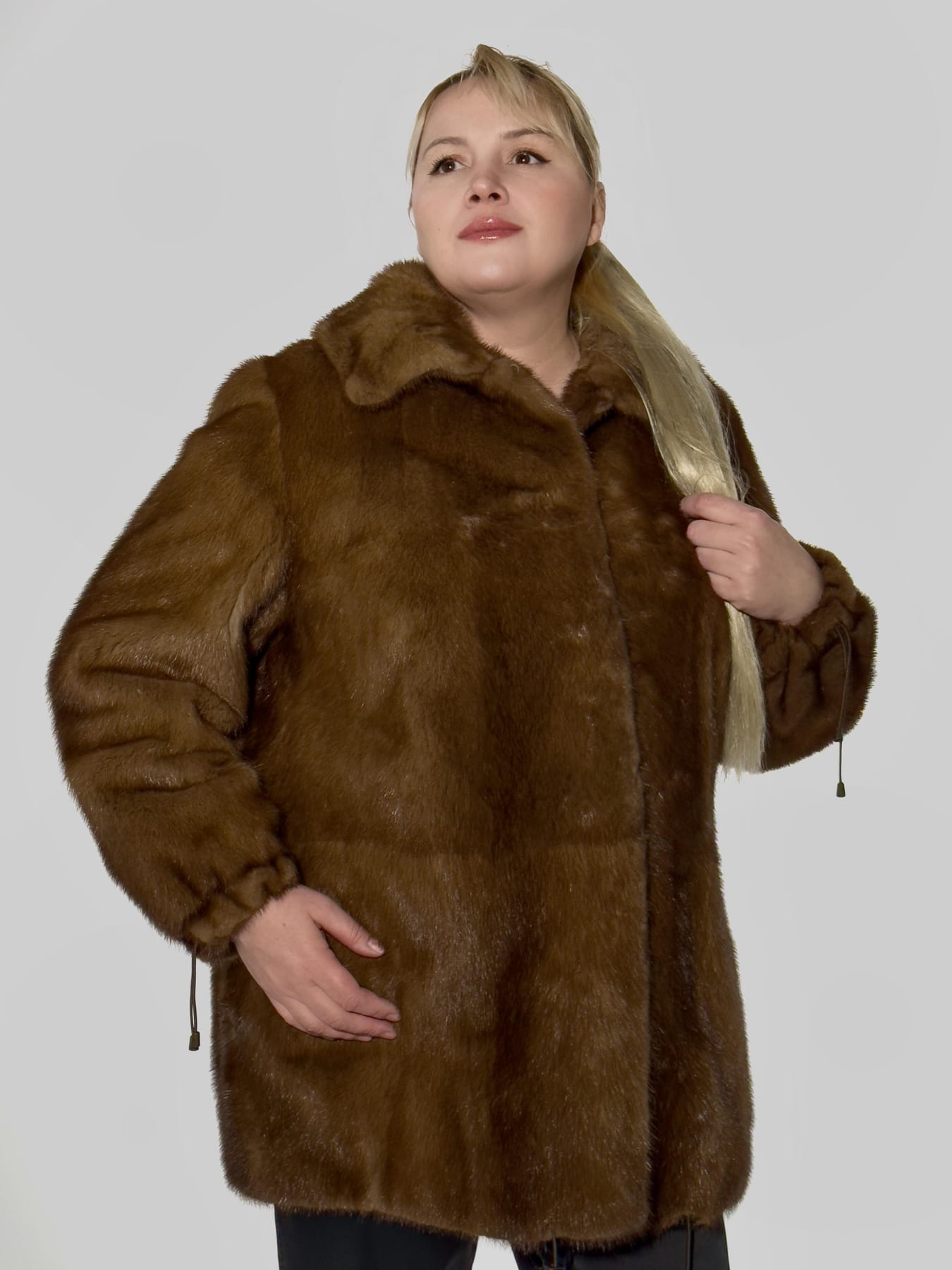 Шуба из скандинавской норки