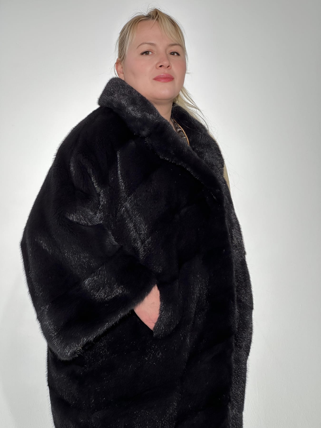 Шуба из скандинавской норки