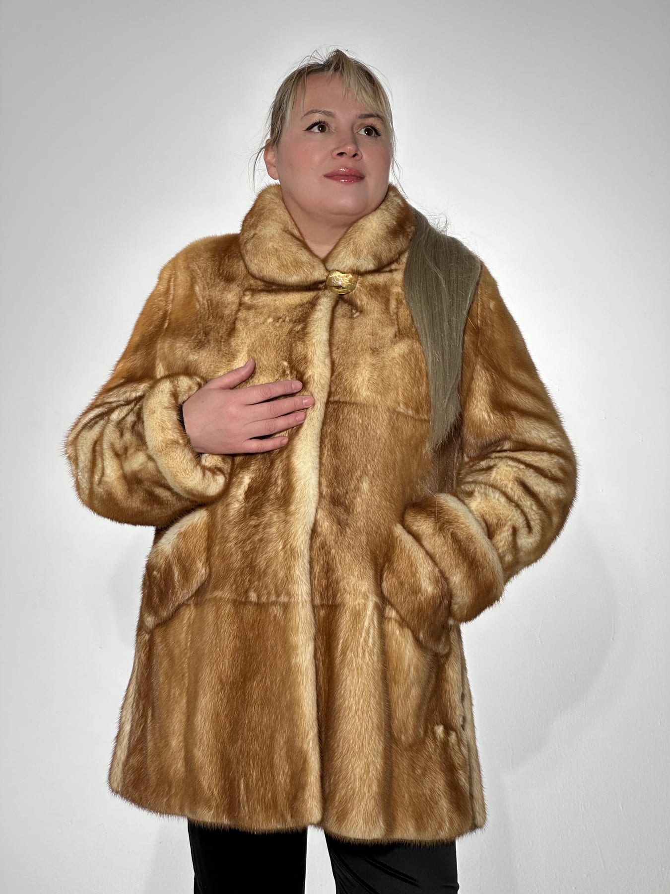 Шуба из скандинавской норки