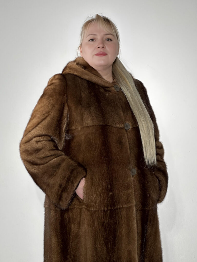 Шуба из скандинавской норки