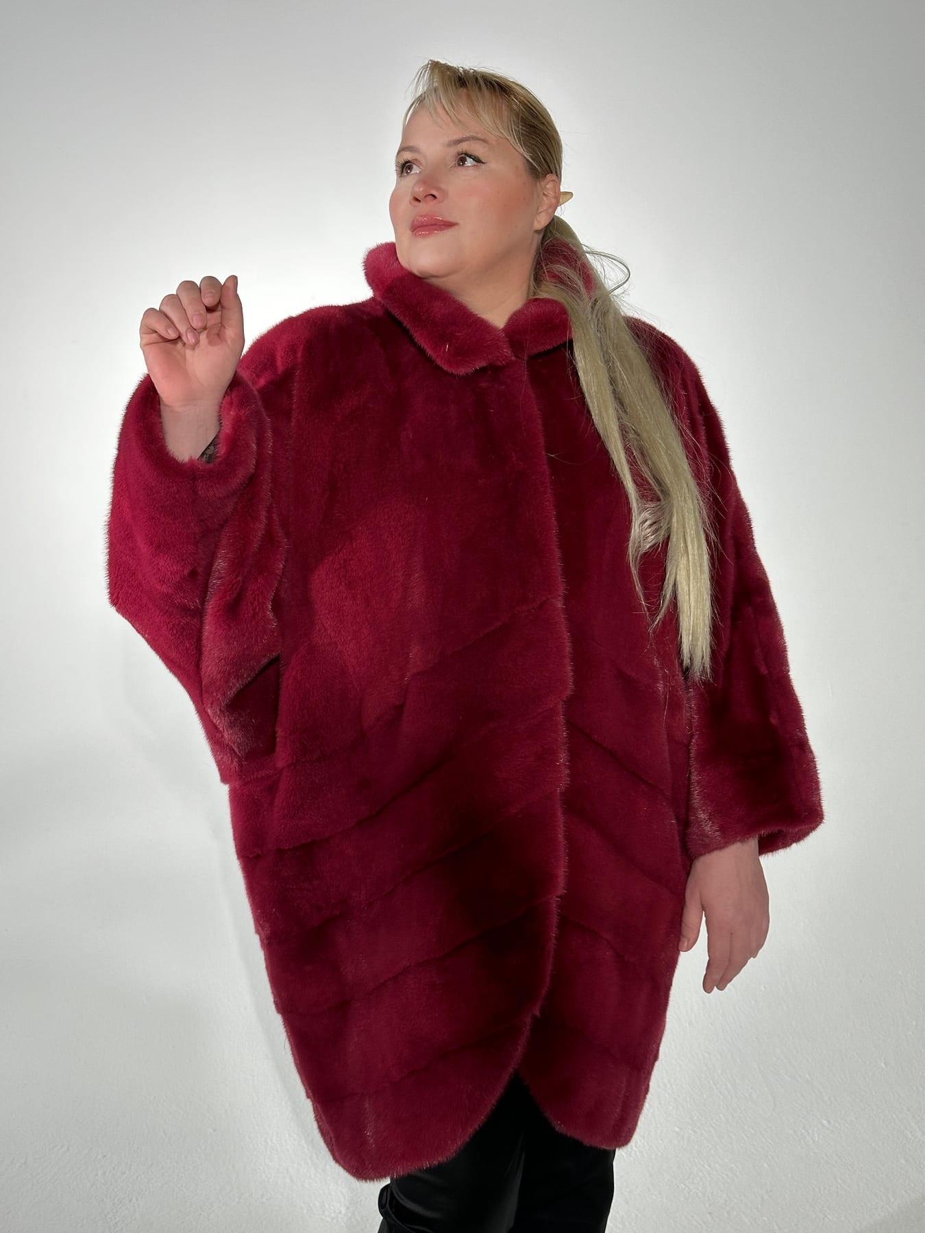 Шуба из скандинавской коротковорсовой норки