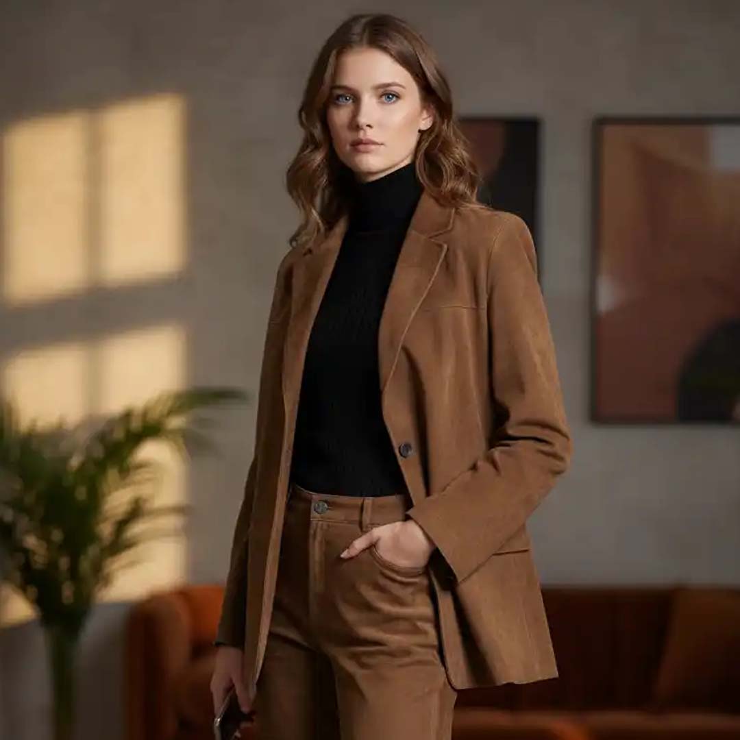 Замшевый блейзер